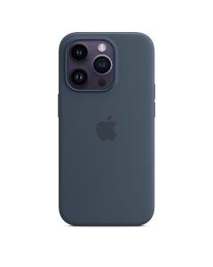 Husa Originala iPhone 14 Pro Apple Silicon, MagSafe, Storm Blue
