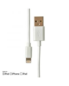 Cablu MFI Lightning Procell USB Alb 1m