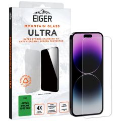 Eiger Folie Sticla 2.5D Mountain Glass Ultra iPhone 15 / 15 Pro Clear