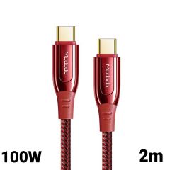 Cablu Type-C la Type-C Mcdodo Super Charge Red (2m, 100W)