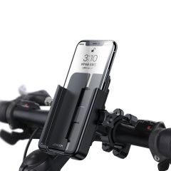 Suport Telefon pentru Bicicleta Joyroom Black (rotatie 360 grade, prindere de ghidon)